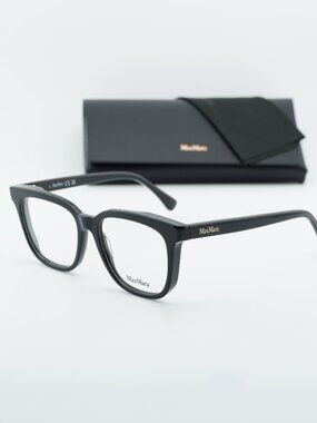 Max Mara MM5095 001 Square Eyeglasses - Shiny Black 51mm